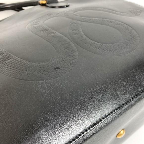 GUCCI Authentic Black Leather Shoulder Bag - Picture 7 of 16